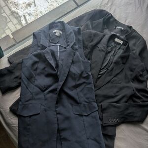 Babaton Black Blazer and Vest Set